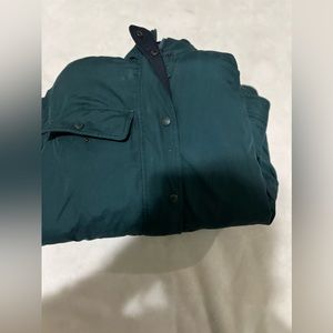 womens CABELAS green GOOSE DOWN parka S coat HOODED insulated